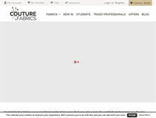 Tablet Screenshot of couturefabrics.com